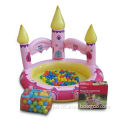 Inflatable Castle Pool, Made of PVC, with 0.25mm Thickness